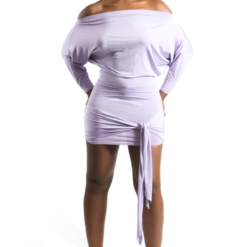 Sexy lavender classy dress